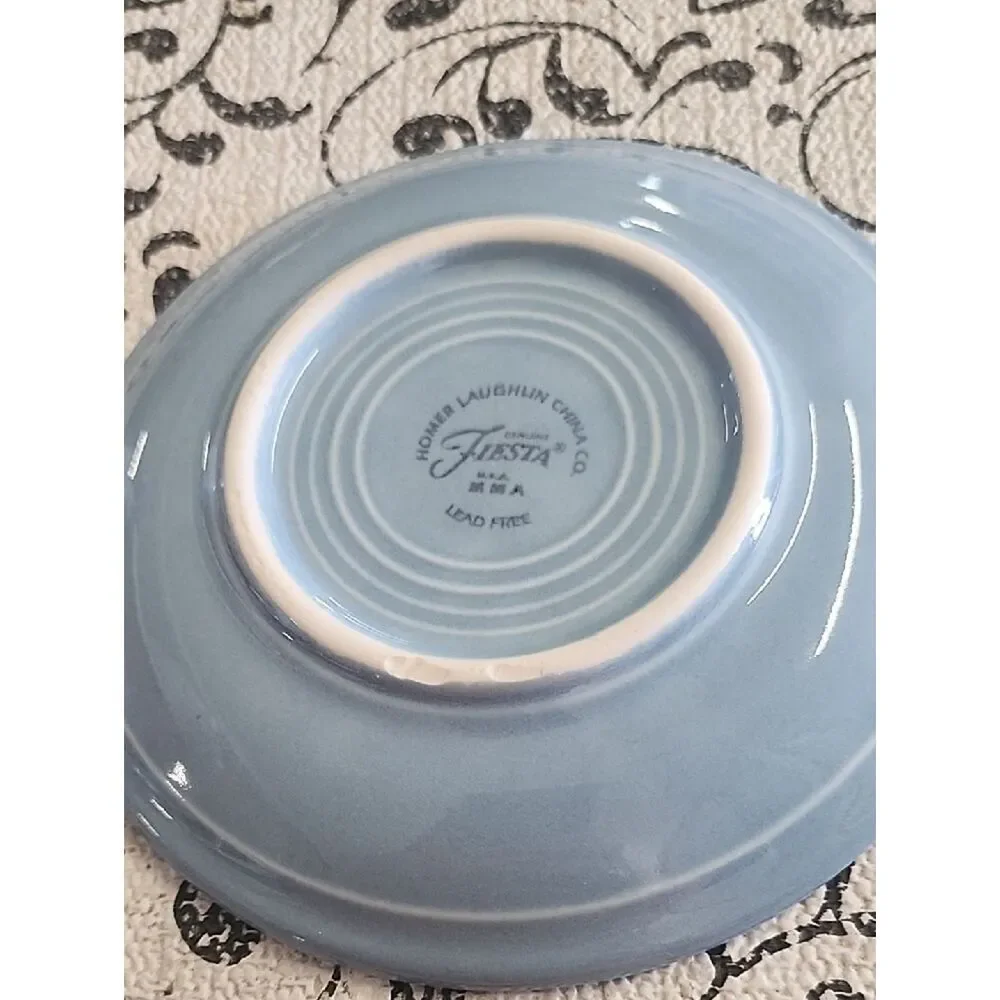 Homer Laughlin Pale Blue Ceramic Saucer